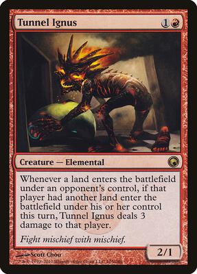 Tunnel Ignus card from Scars of Mirrodin