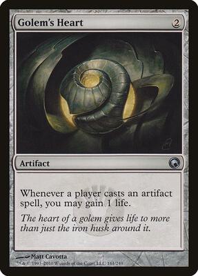 Golem's Heart card from Scars of Mirrodin
