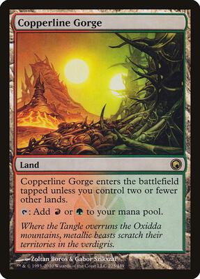 Copperline Gorge card from Scars of Mirrodin
