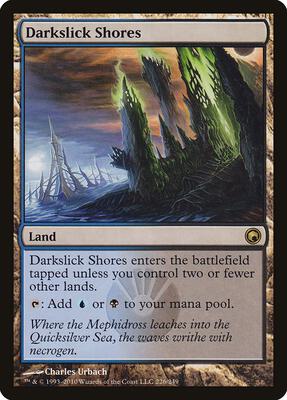 Darkslick Shores card from Scars of Mirrodin