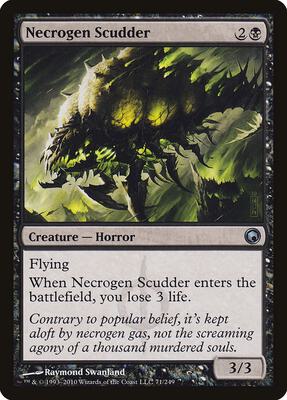 Necrogen Scudder card from Scars of Mirrodin