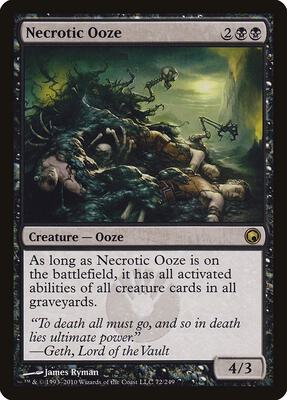 Necrotic Ooze card from Scars of Mirrodin