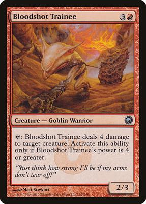 Bloodshot Trainee card from Scars of Mirrodin