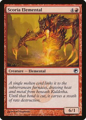 Scoria Elemental card from Scars of Mirrodin