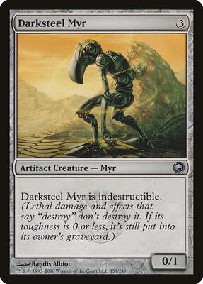 Darksteel Myr card from Scars of Mirrodin