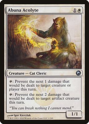 Abuna Acolyte card from Scars of Mirrodin