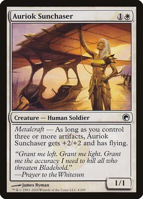 Auriok Sunchaser card from Scars of Mirrodin