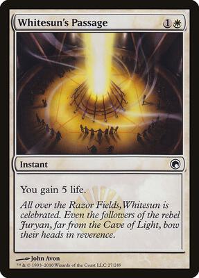 Whitesun's Passage card from Scars of Mirrodin