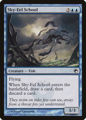 Sky-Eel School card from Scars of Mirrodin