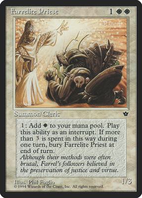Farrelite Priest card from Fallen Empires