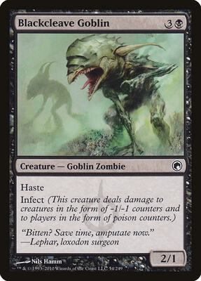 Blackcleave Goblin card from Scars of Mirrodin