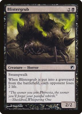 Blistergrub card from Scars of Mirrodin