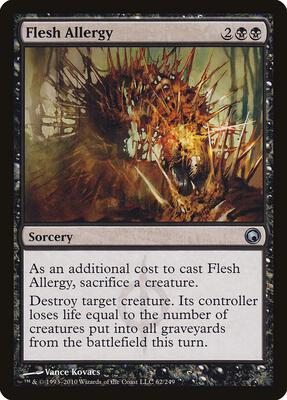 Flesh Allergy card from Scars of Mirrodin