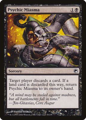 Psychic Miasma card from Scars of Mirrodin