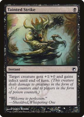 Tainted Strike card from Scars of Mirrodin