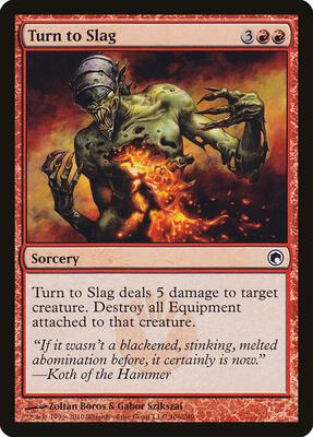 Turn to Slag card from Scars of Mirrodin