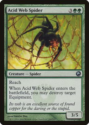 Acid Web Spider card from Scars of Mirrodin