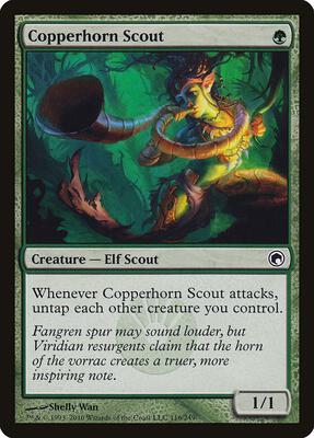Copperhorn Scout card from Scars of Mirrodin