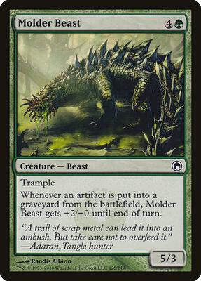 Molder Beast card from Scars of Mirrodin