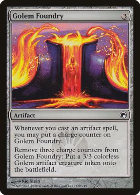 Golem Foundry card from Scars of Mirrodin