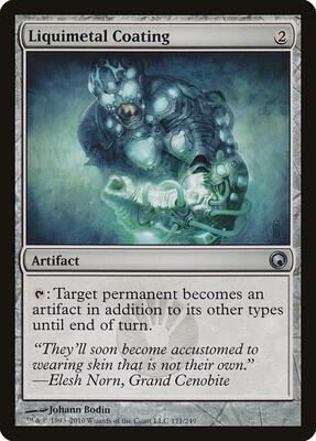 Liquimetal Coating card from Scars of Mirrodin