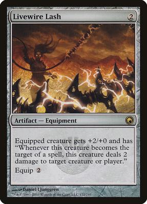 Livewire Lash card from Scars of Mirrodin