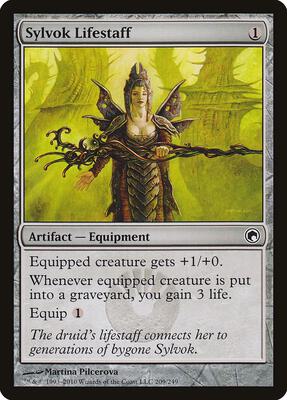 Sylvok Lifestaff card from Scars of Mirrodin