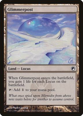 Glimmerpost card from Scars of Mirrodin