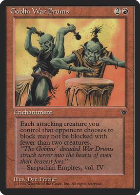 Goblin War Drums (Frazier) card from Fallen Empires