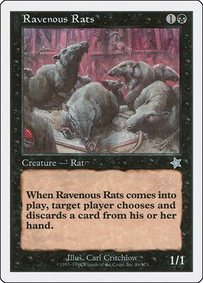 Ravenous Rats card from Starter 1999