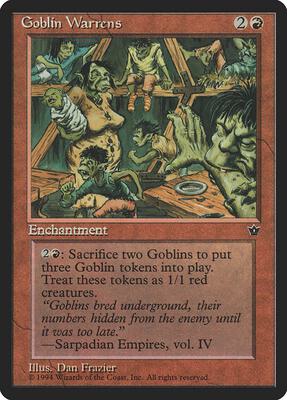 Goblin Warrens card from Fallen Empires