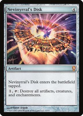 Nevinyrral's Disk card from From the Vault: Relics
