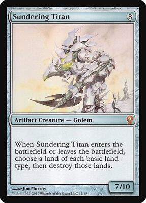 Sundering Titan card from From the Vault: Relics