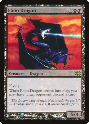 Ebon Dragon card from From the Vault: Dragons