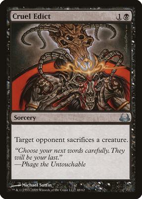 Cruel Edict card from Duel Decks: Divine vs. Demonic