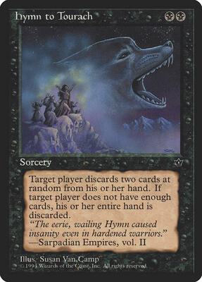 Hymn to Tourach (Van Camp) card from Fallen Empires
