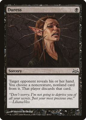 Duress card from Duel Decks: Divine vs. Demonic