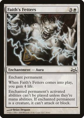 Faith's Fetters card from Duel Decks: Divine vs. Demonic