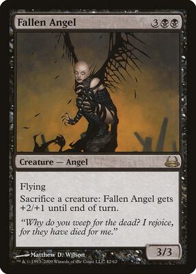 Fallen Angel card from Duel Decks: Divine vs. Demonic