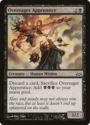 Overeager Apprentice card from Duel Decks: Divine vs. Demonic