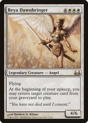 Reya Dawnbringer card from Duel Decks: Divine vs. Demonic