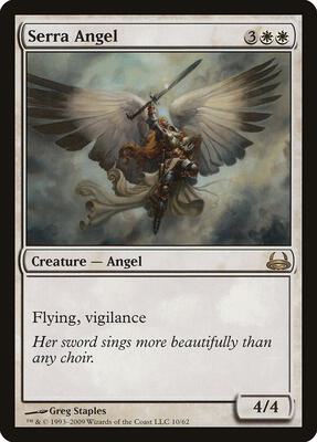 Serra Angel card from Duel Decks: Divine vs. Demonic