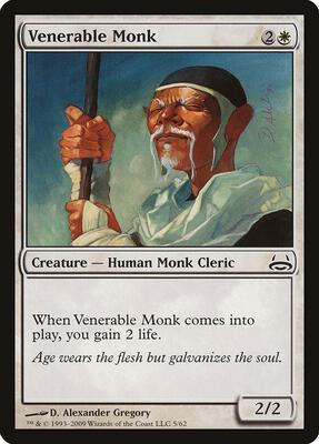 Venerable Monk card from Duel Decks: Divine vs. Demonic