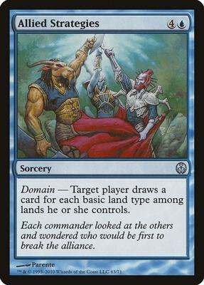 Allied Strategies card from Duel Decks: Phyrexia vs. the Coalition