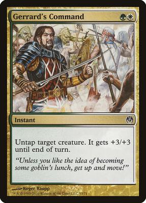 Gerrard's Command card from Duel Decks: Phyrexia vs. the Coalition