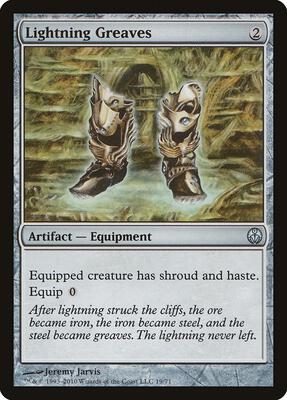Lightning Greaves card from Duel Decks: Phyrexia vs. the Coalition