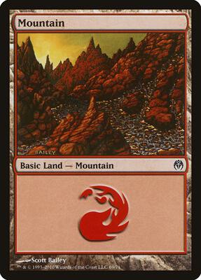 Mountain (69) card from Duel Decks: Phyrexia vs. the Coalition