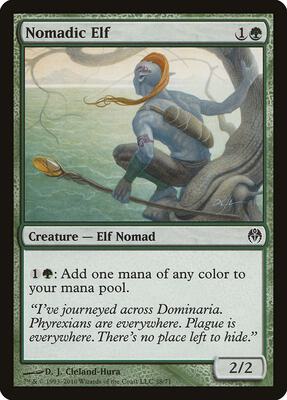 Nomadic Elf card from Duel Decks: Phyrexia vs. the Coalition