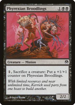 Phyrexian Broodlings card from Duel Decks: Phyrexia vs. the Coalition