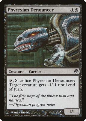 Phyrexian Denouncer card from Duel Decks: Phyrexia vs. the Coalition